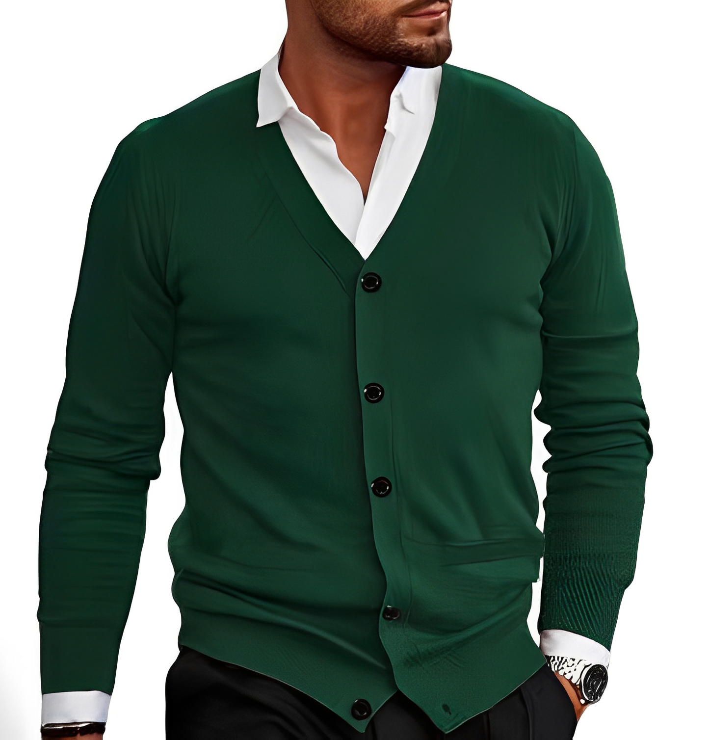 Cardigan stylé pour homme avec boutons Design élégant