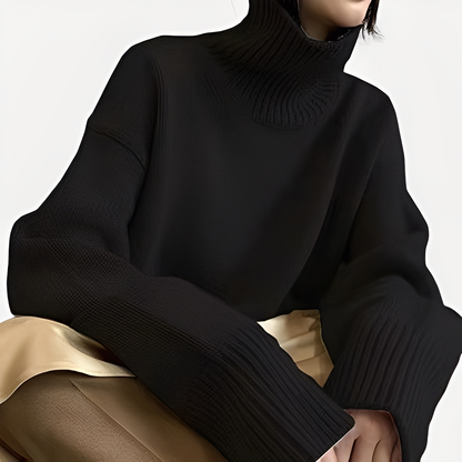 Pull col roulé élégant pour femme