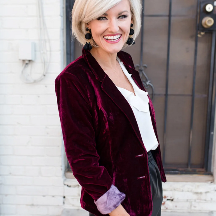 Blazer Femme Bureau Chic Polyvalent