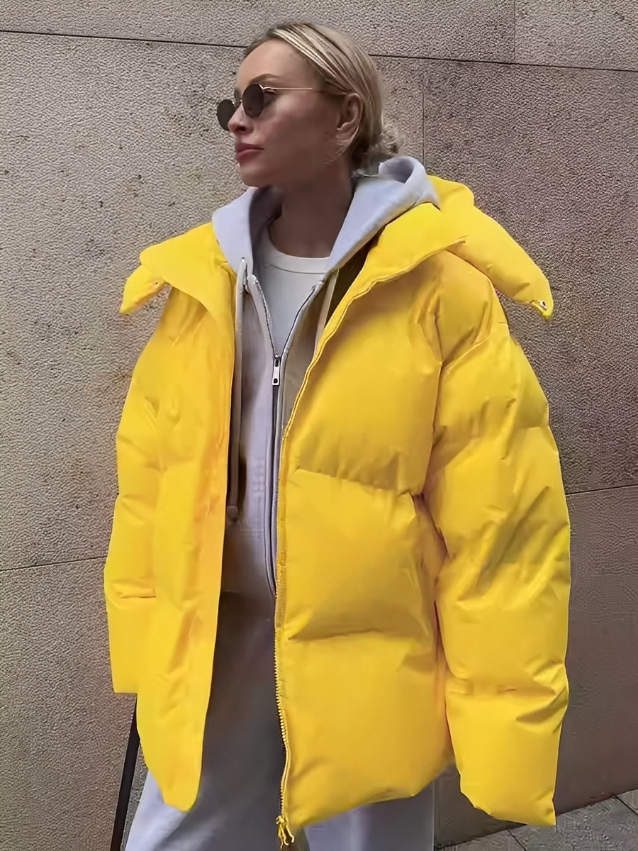 Manteau d'hiver chaud et rembourré pour femme