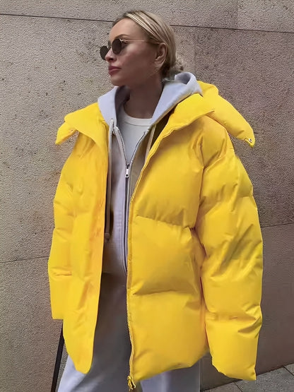 Manteau d'hiver chaud et rembourré pour femme