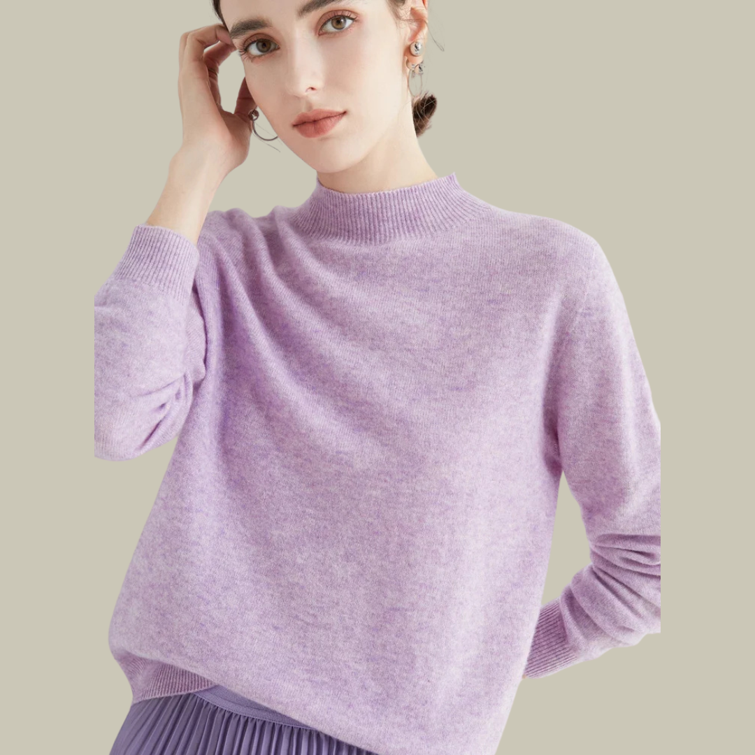 Pull chaud en laine mérinos pour femme