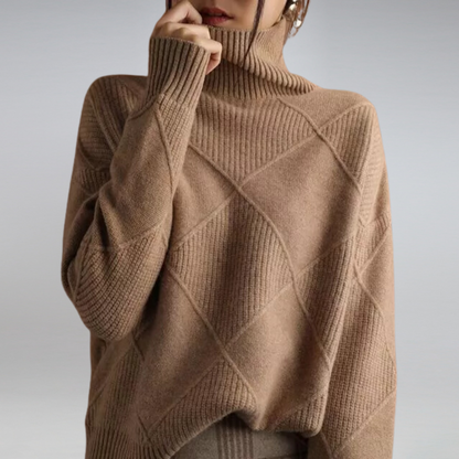 Stylische Rollkragenpullover Damen Elegant - IdealeKleiden