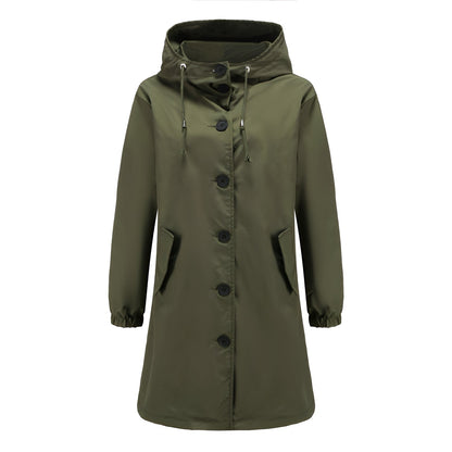 Veste imperméable à capuche pour femme Confortable