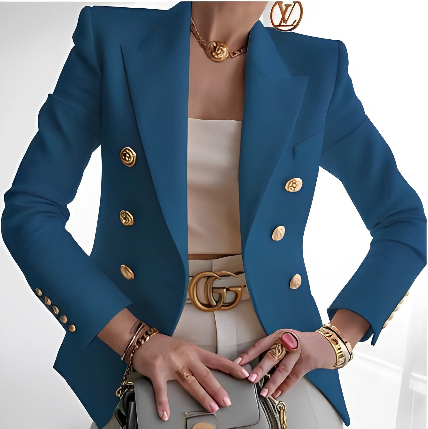 Blazer élégant pour femme avec boutons Design classique
