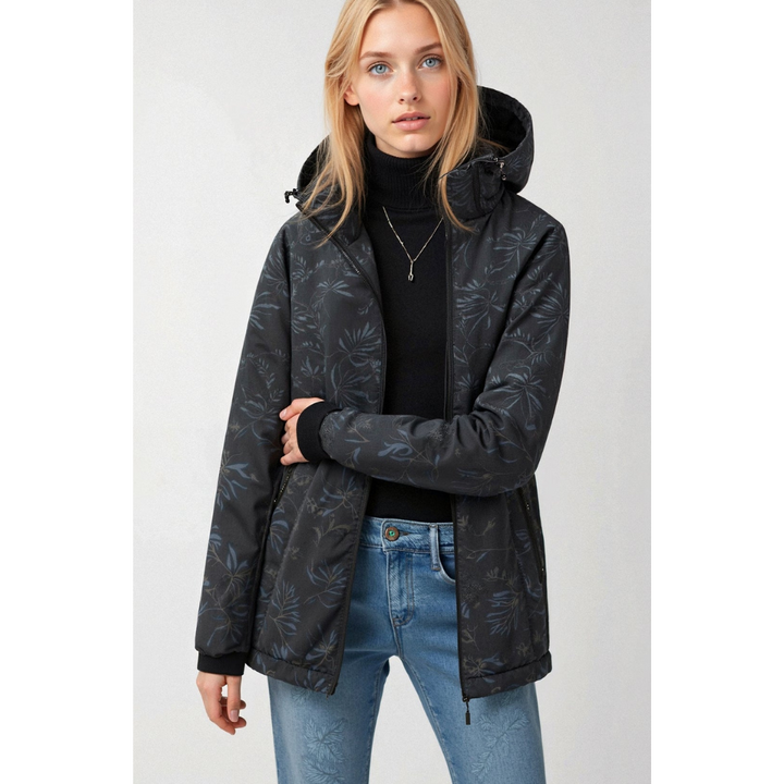 Coupe-vent femme capuche zippé