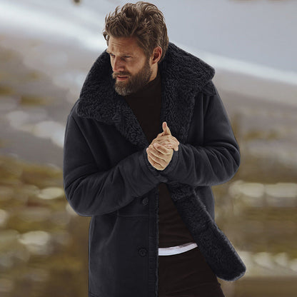 Manteau oversize homme doux et confortable