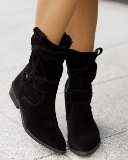 Bottes plates mode femme