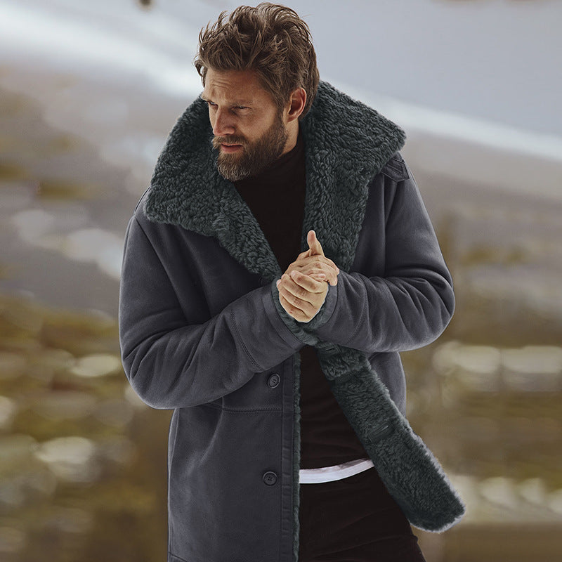 Manteau oversize homme doux et confortable