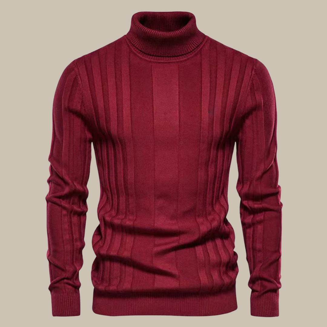 Pull-over col roulé homme élégant qualité luxe
