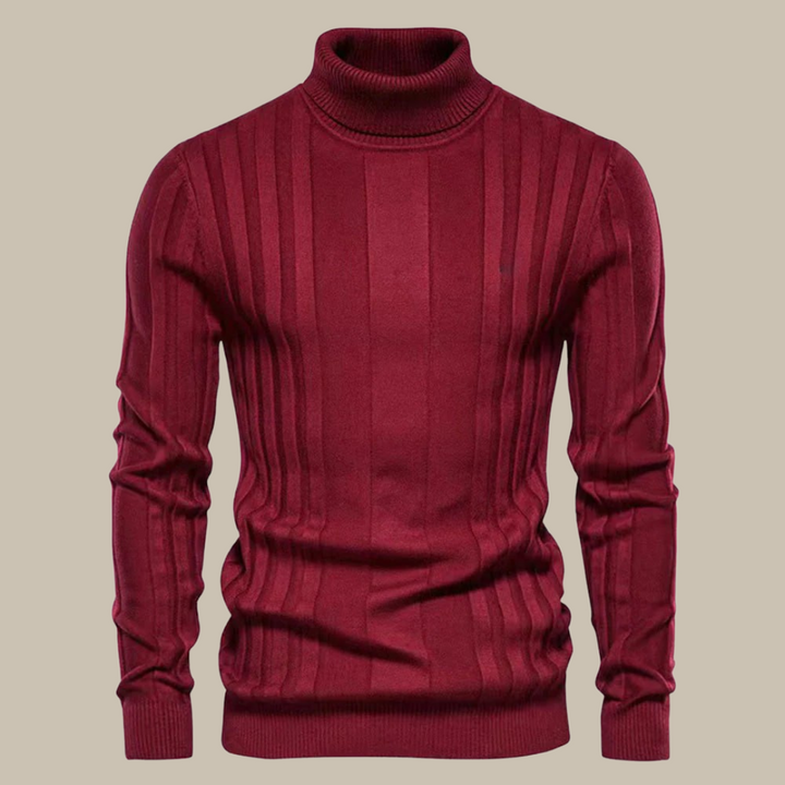Pull-over col roulé homme élégant qualité luxe