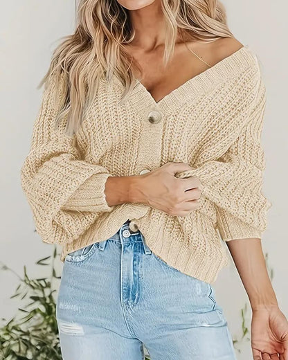 Herbst Cardigan Damen Warm - IdealeKleiden