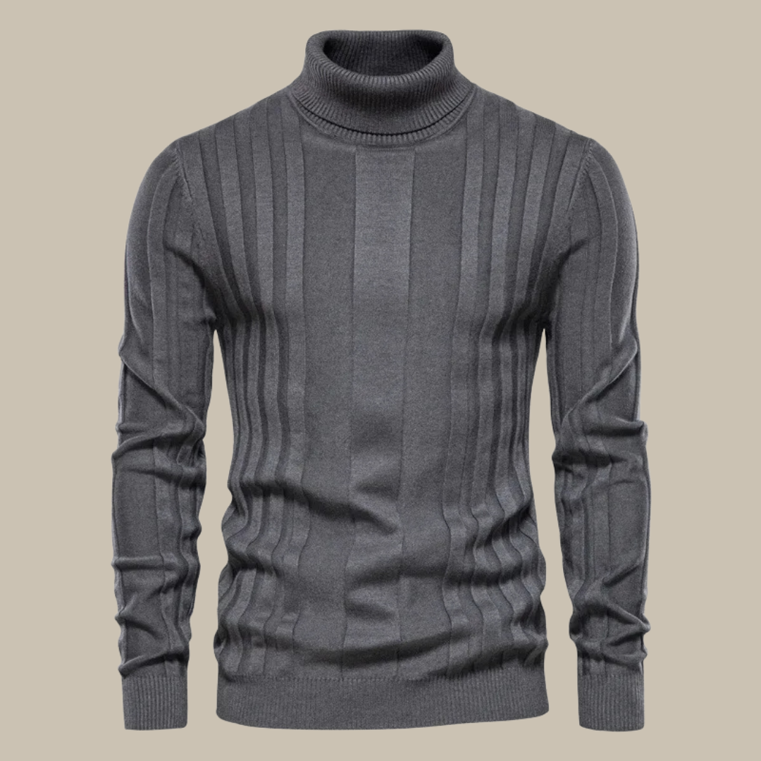 Pull-over col roulé homme élégant qualité luxe
