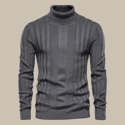 Pull-over col roulé homme élégant qualité luxe