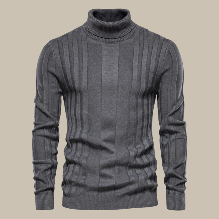Pull-over col roulé homme élégant qualité luxe