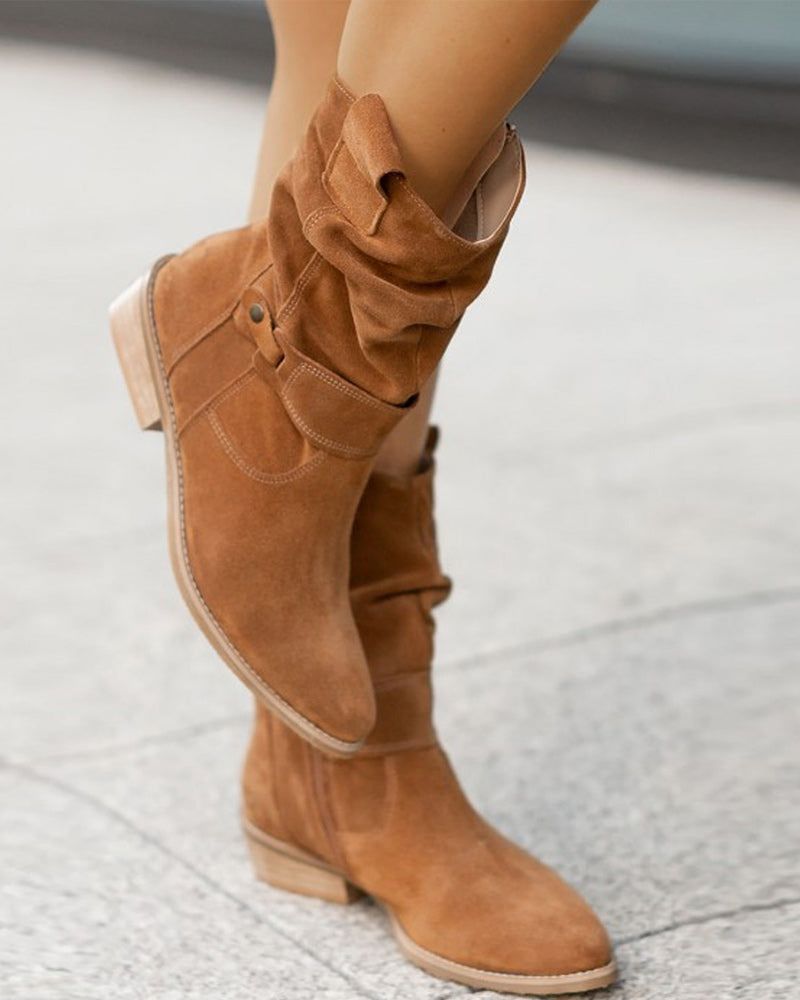 Bottes plates mode femme