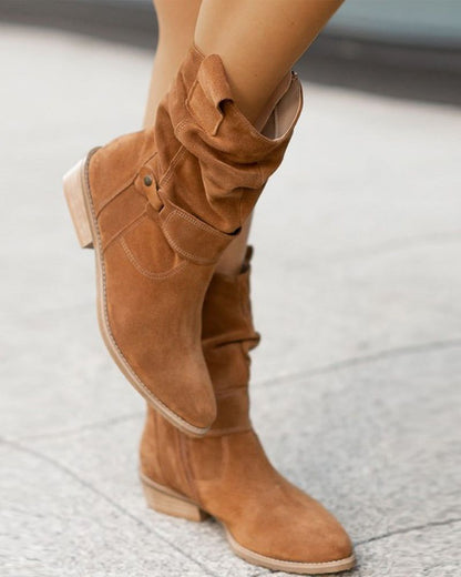 Bottes plates mode femme