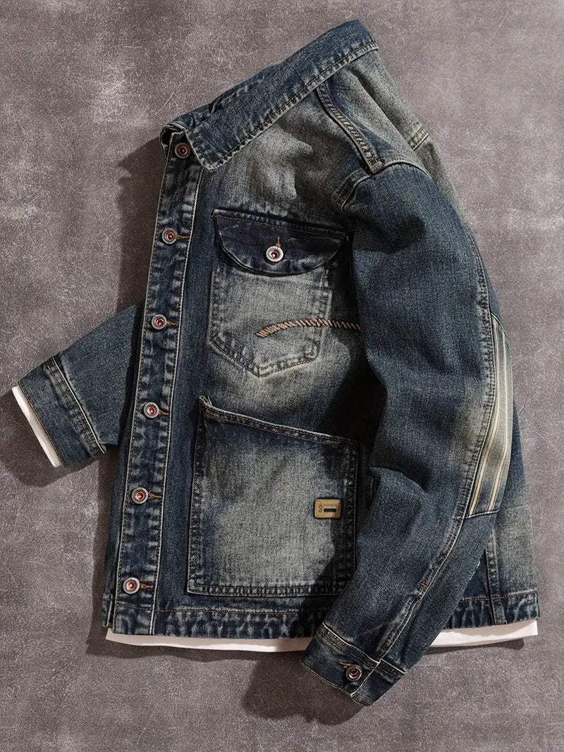 Herren Lederjacke Vintage Stil - IdealeKleiden