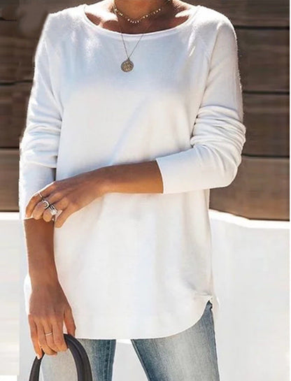 Bequemer Pullover Einfach Stilvoll - IdealeKleiden