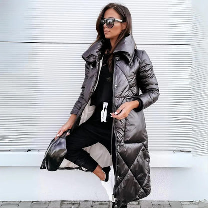 Parka long d'hiver chaud pour femme