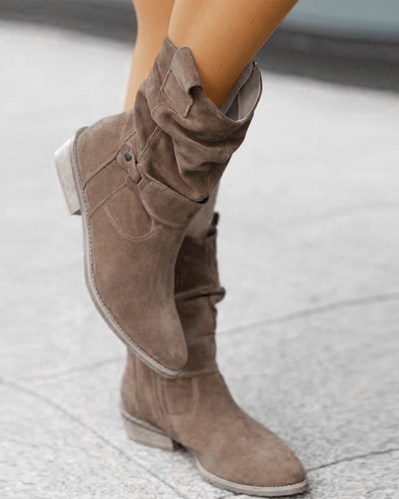 Bottes plates mode femme
