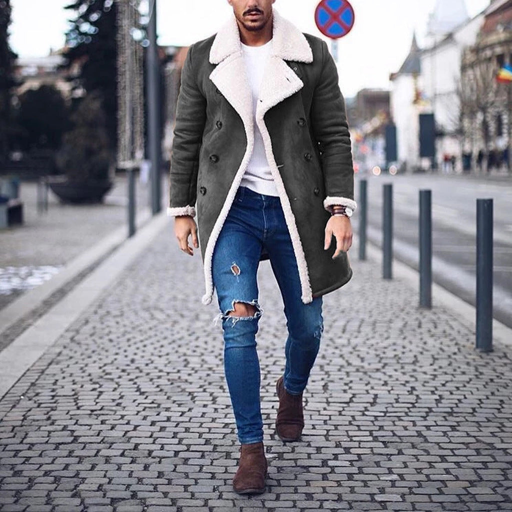 Manteau d'hiver homme doublé chaud isolé