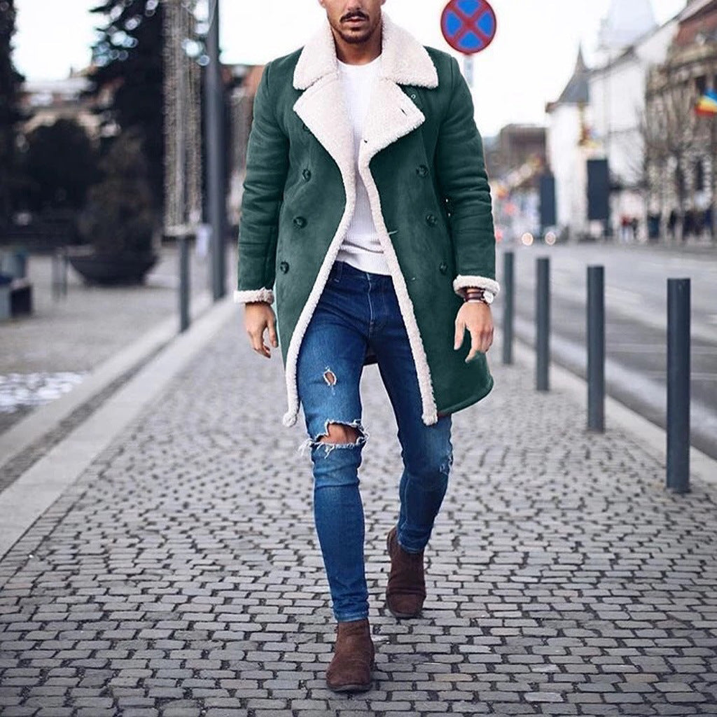 Manteau d'hiver homme doublé chaud isolé