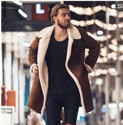 Manteau d'hiver homme doublé chaud isolé