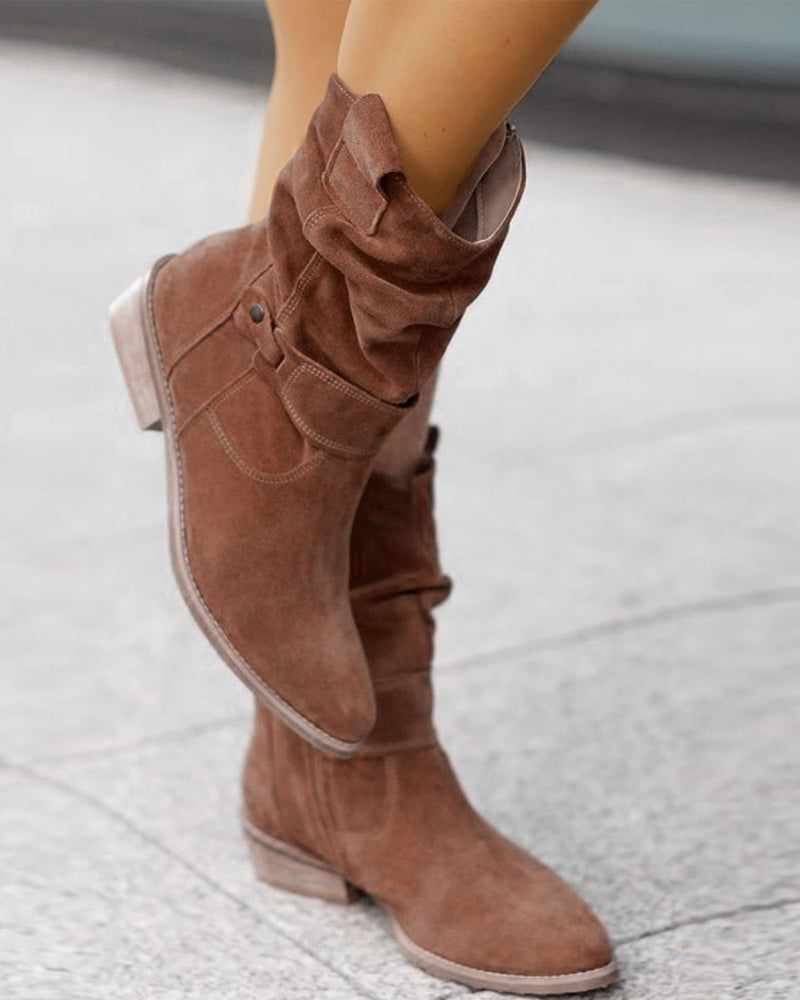 Bottes plates mode femme