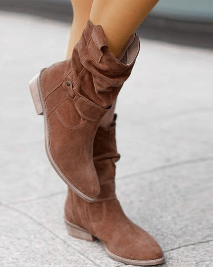 Bottes plates mode femme