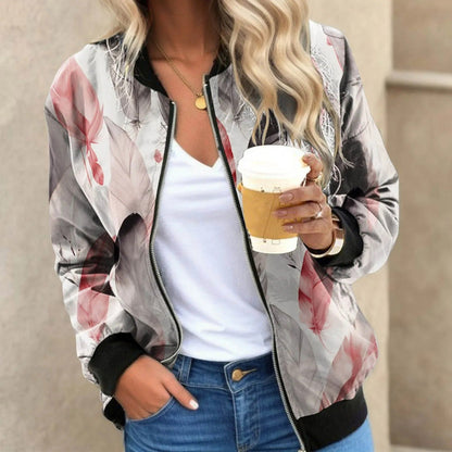 Veste femme stylée imprimé floral tendance