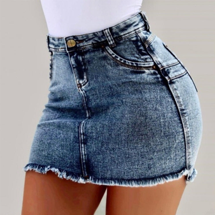 Mini-jupe femme moulante à franges
