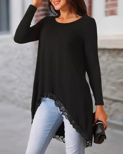 Haut chic manches longues maille tendance