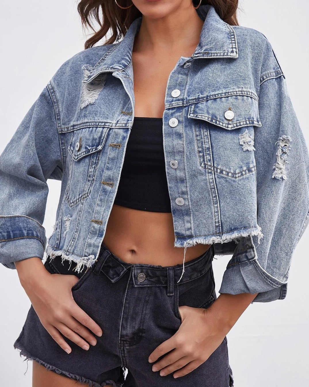 Veste en jean moderne pour femme