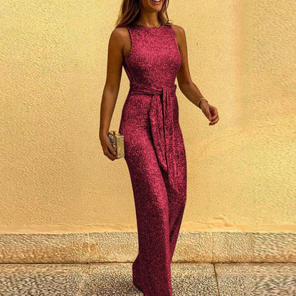 Robe de soirée scintillante pour femme élégante, dos nu