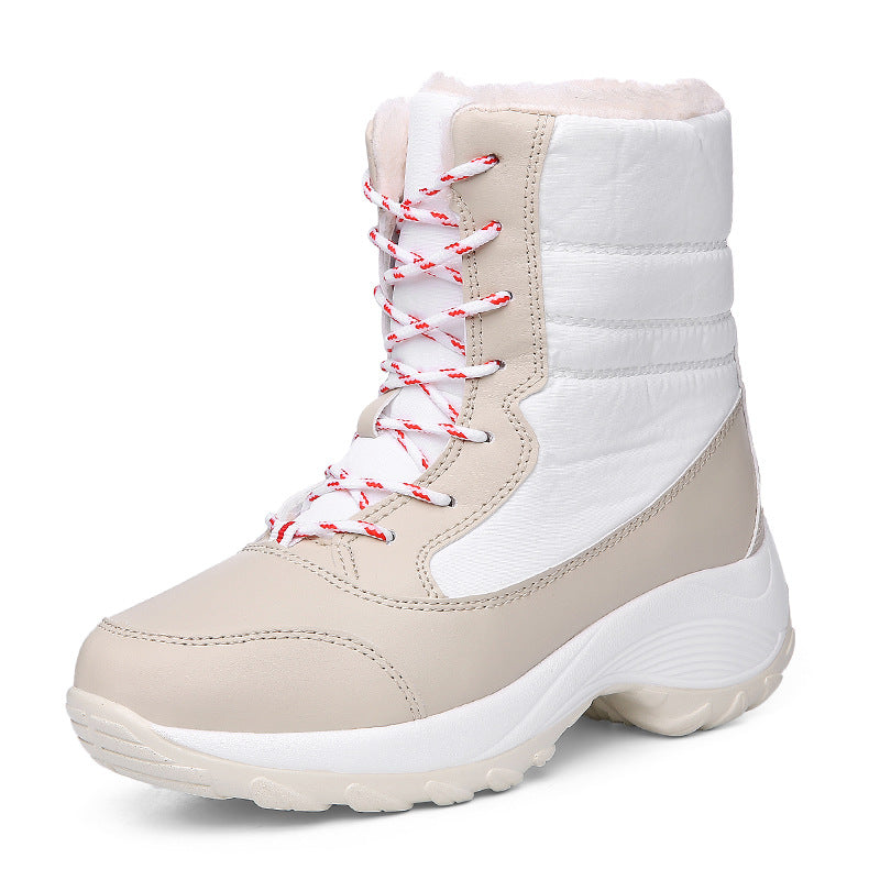 Wasserdichte Leder-Stiefeletten Damen Winter - IdealeKleiden