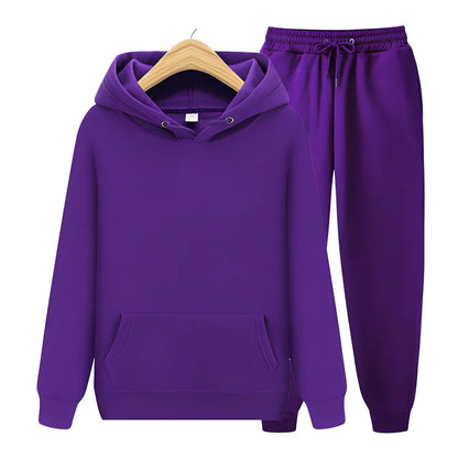 Ensemble de sweat à capuche unisexe confortable