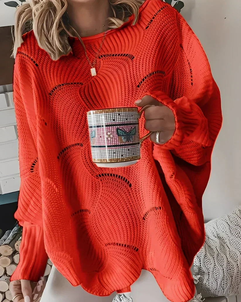 Pull stylé à col en V pour femme
