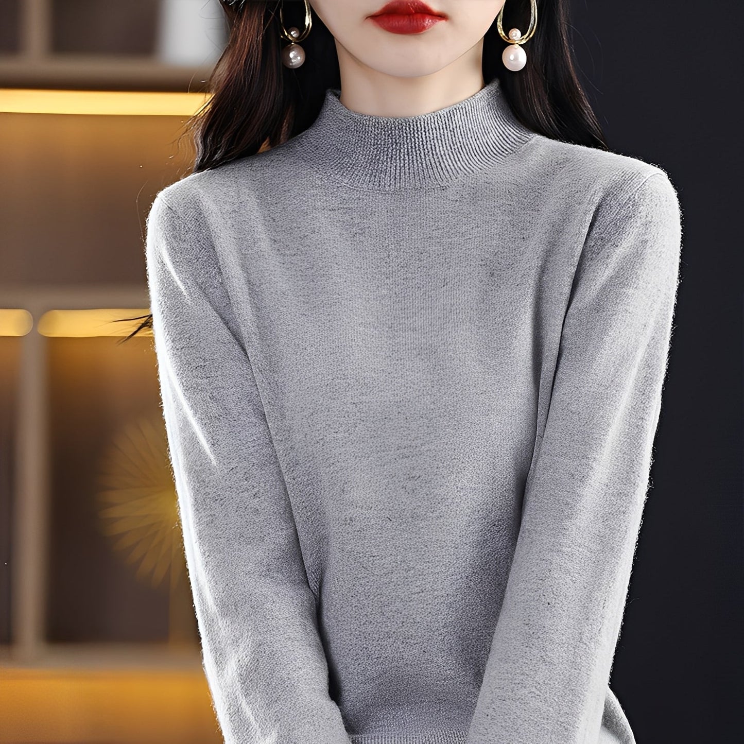 Pull en cachemire et laine douce pour femmes