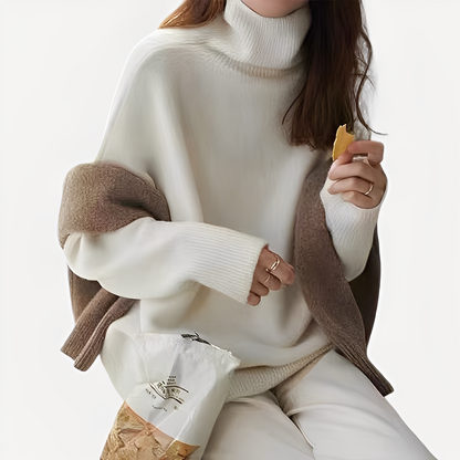 Pull col roulé élégant pour femme