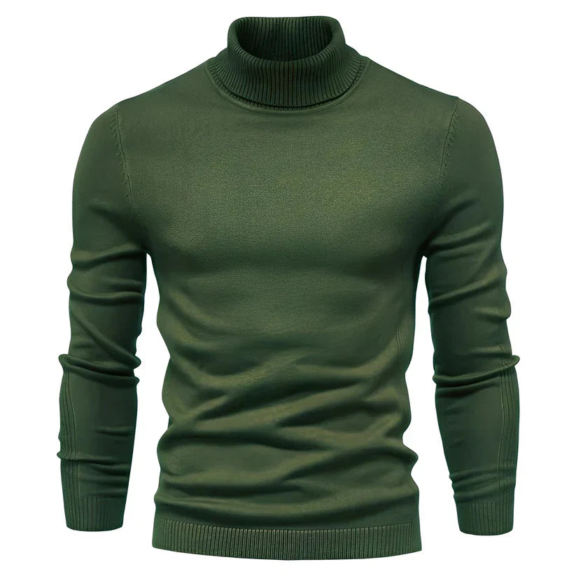 Col roulé homme coupe ajustée moderne