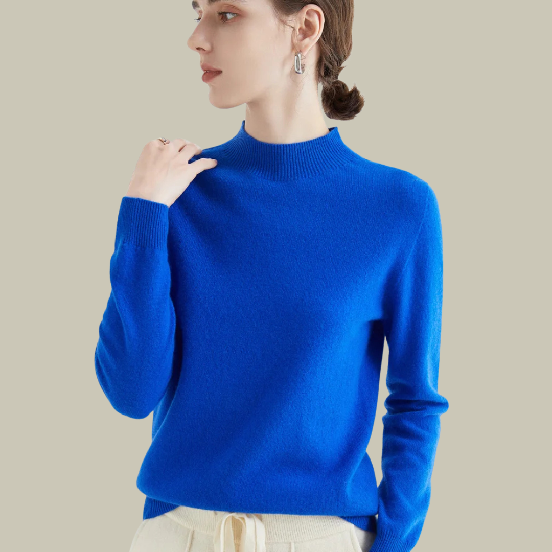 Pull chaud en laine mérinos pour femme