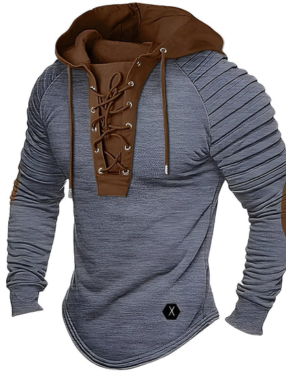 Pull à capuche en tricot confortable pour homme
