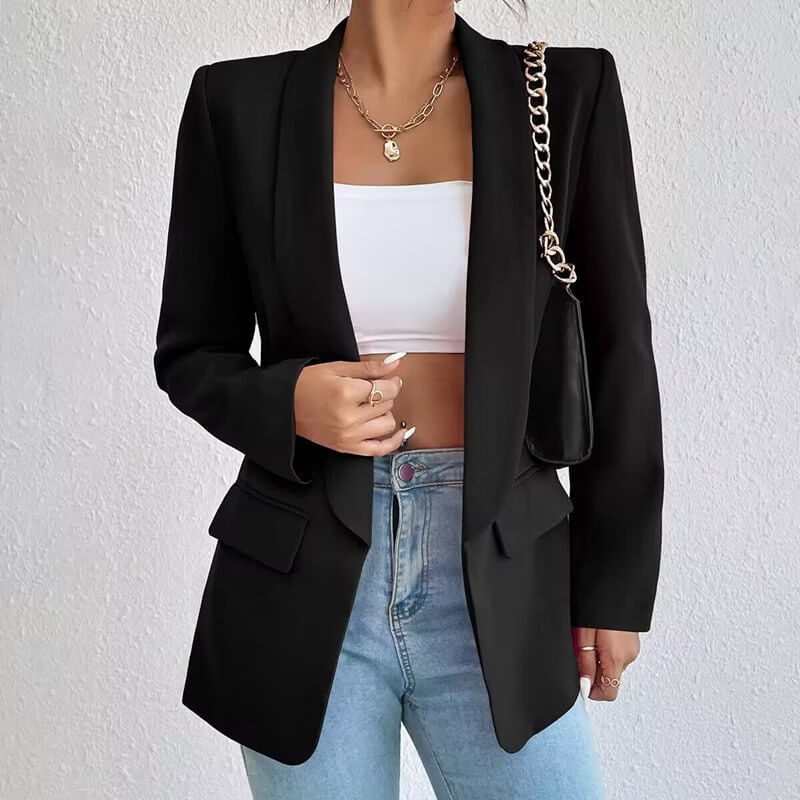 Blazer femme élégant à manches longues