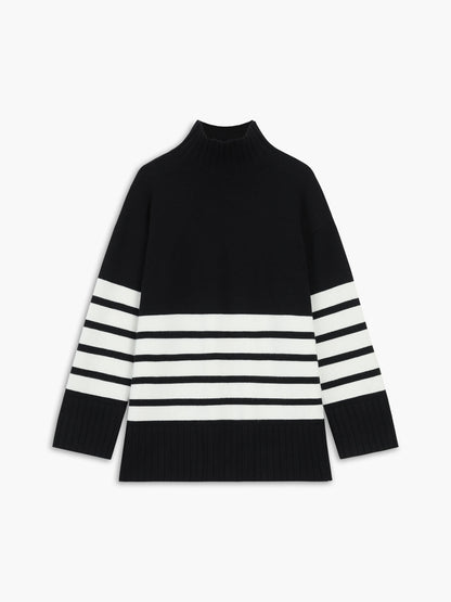 Pull rayé élégant pour femme