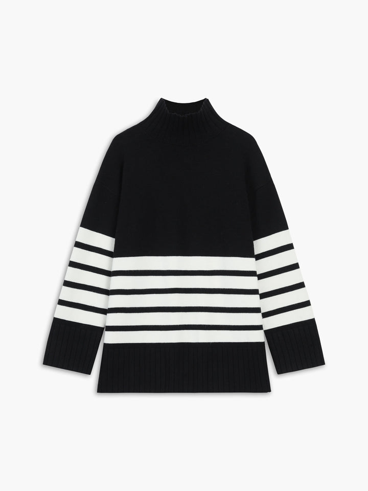 Pull rayé élégant pour femme