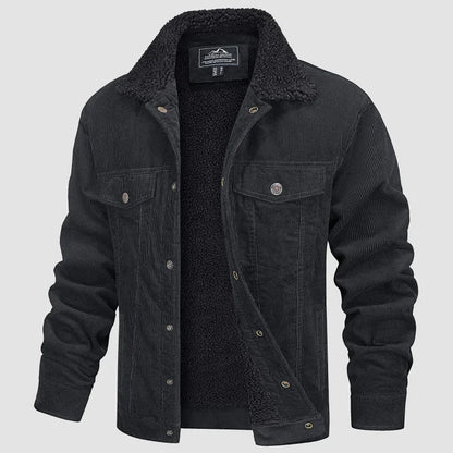 Veste en velours côtelé homme Chaude Confortable