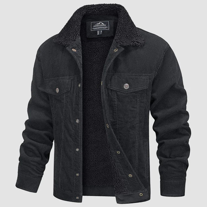 Veste en velours côtelé homme Chaude Confortable