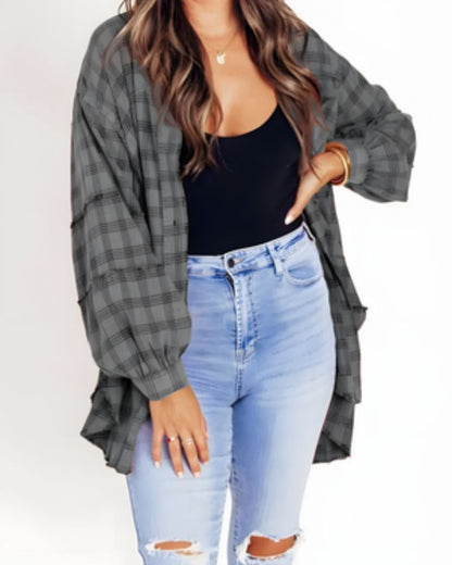Vêtements de flanelle élégants pour femmes grandes tailles
