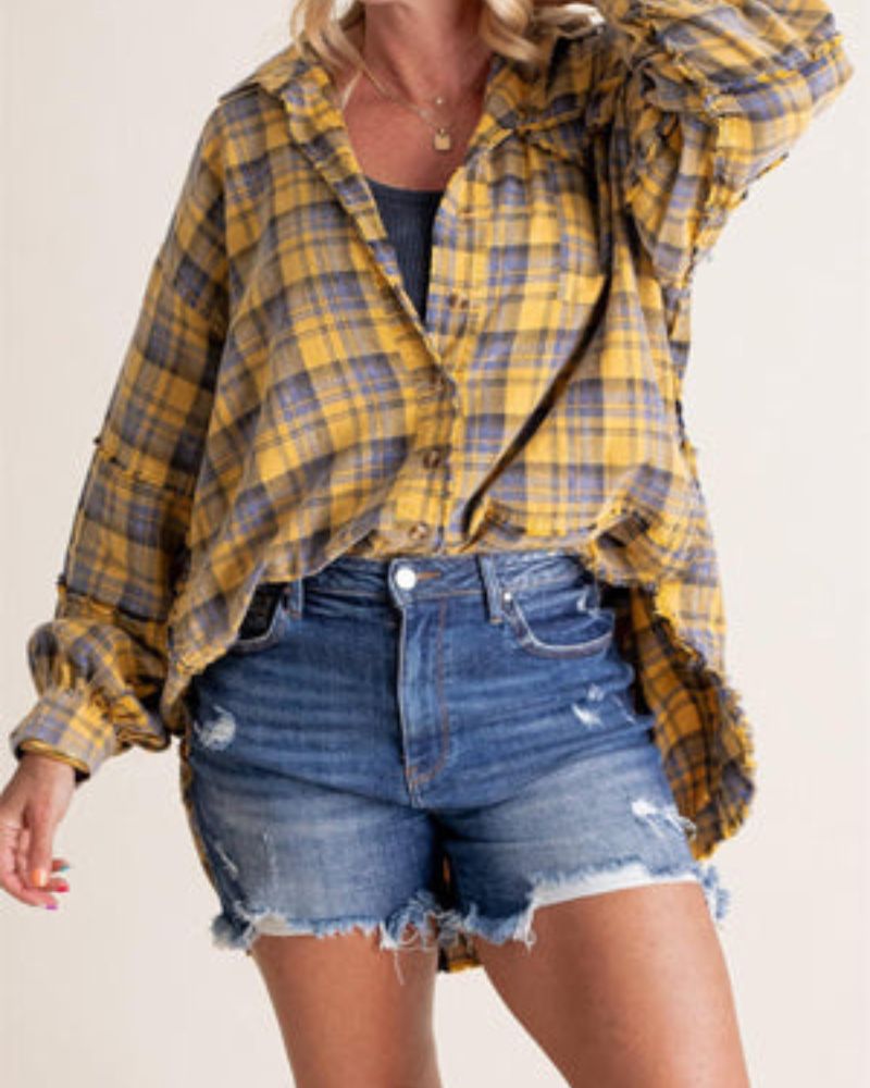 Vêtements de flanelle élégants pour femmes grandes tailles